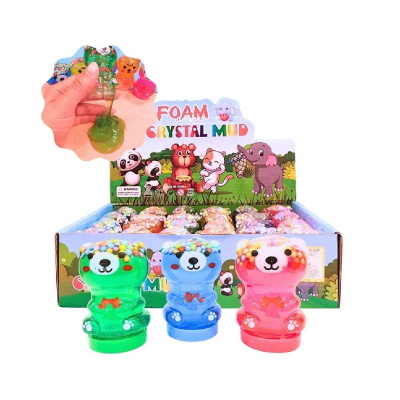 Slime Ositos Con Glitter Y Crunchy