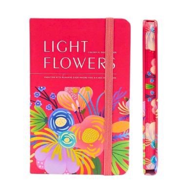 Libreta Hojas Lisas Con Diseño De Flores - Imagen 5