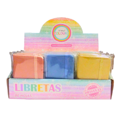 Libreta Glitter Hojas Lisas