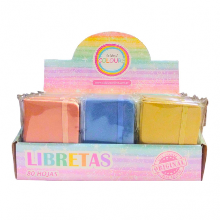 Libreta Glitter Hojas Lisas A6