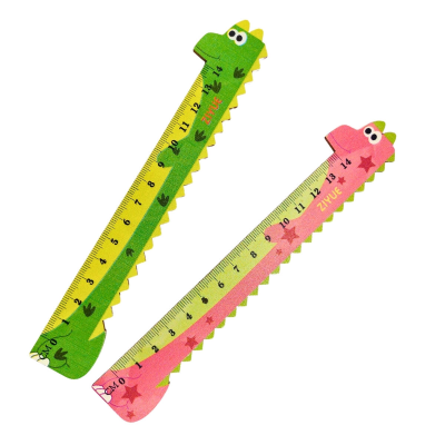 Regla De Madera Dino 15 Cm - Imagen 2