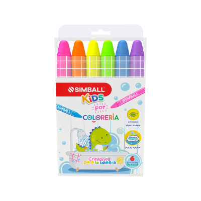 Crayones Para La Bañera X 6 Colores