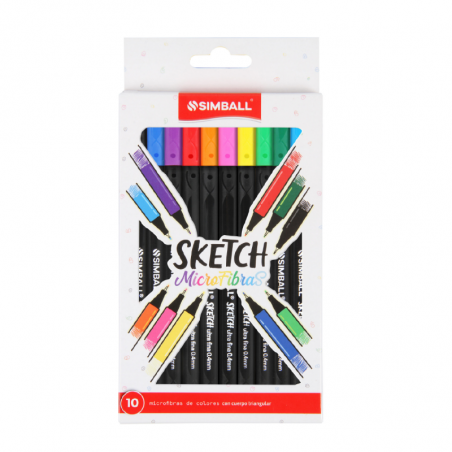 Microfibra Sketch X 10 Colores
