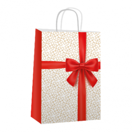 Bolsa Fantasia Regalo Rojo 22 X 10 X 30 Cm