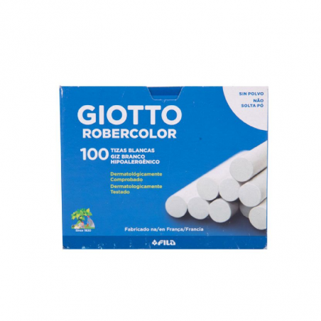 Tizas Blancas Robercolor X 100 Unidades