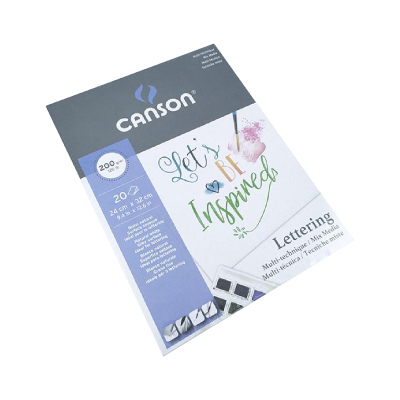 Block Lettering Mix Media X 20 Hjs 200 Grs 24 X 32 Cm - Imagen 2