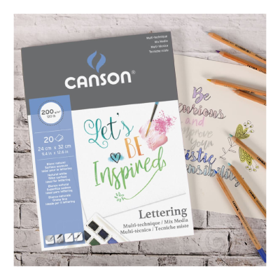 Block Lettering Mix Media X 20 Hjs 200 Grs 24 X 32 Cm - Imagen 3