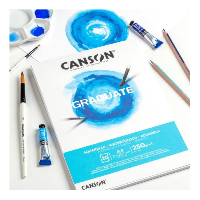 Block Graduate Acuarela X 20 Hjs 250 Grs A3 - Imagen 4