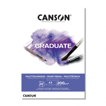 Block Graduate Multitécnica X 20 Hjs 200 Grs A3