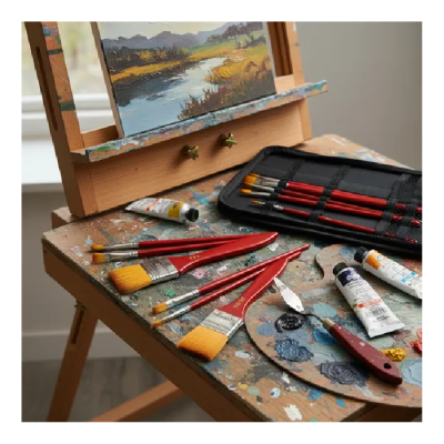 Kit De Pinceles Rosé X 10 Piezas Especial Para Acrílico