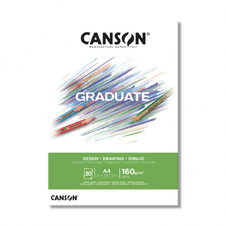 Block Graduate Dessin X 30 Hjs 160 Grs A4