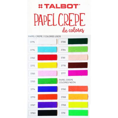 Papel Crepe De Colores 50 Cm X 2 Mts